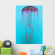 Pelagia Noctiluca Jellyfish Illustration Wall Decal
