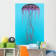 Pelagia Noctiluca Jellyfish Illustration Wall Decal