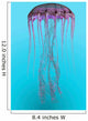 Pelagia Noctiluca Jellyfish Illustration Wall Decal