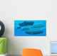Pod Sperm Whales Swimming Wall Decal