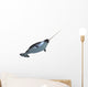 Male Narwhale Whale White Wall Decal