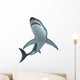 Great White Shark Illustration Wall Decal Design 1