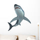 Great White Shark Illustration Wall Decal Design 1