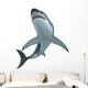 Great White Shark Illustration Wall Decal Design 1
