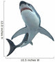 Great White Shark Illustration Wall Decal Design 1