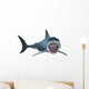 Great White Shark with Wall Decal