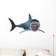 Great White Shark with Wall Decal