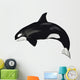 Killer Whale Illustration Side Wall Decal