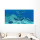 Pod Bottlenose Dolphins Tropical Wall Decal