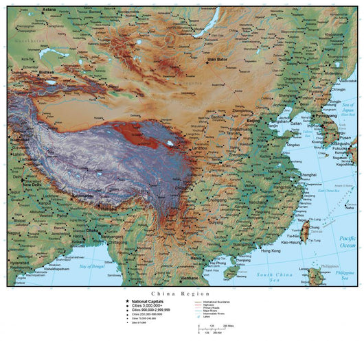 Map China Wall Decal