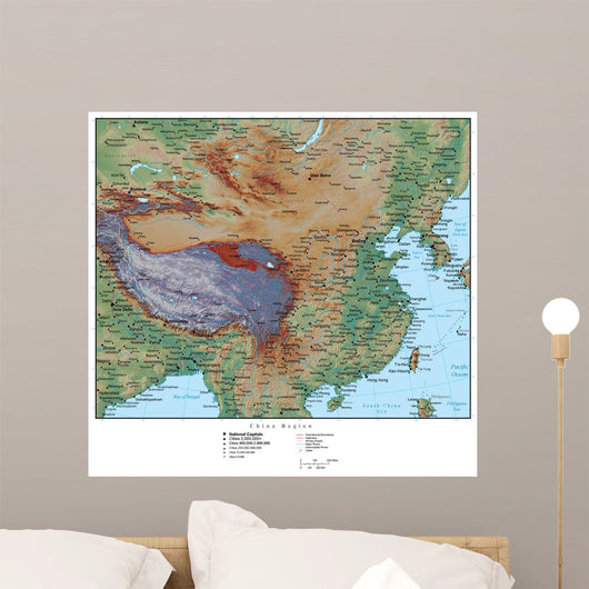 Map China Wall Decal