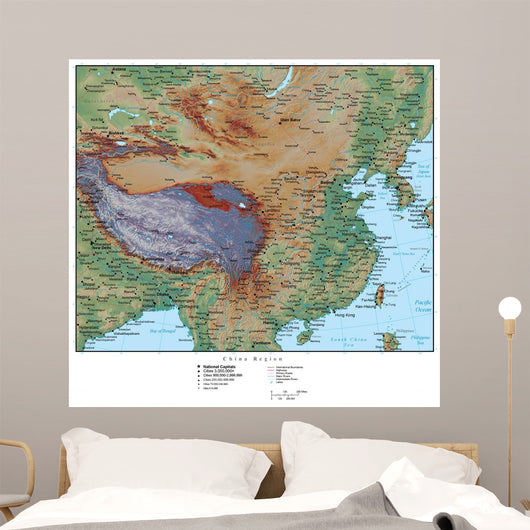 Map China Wall Decal