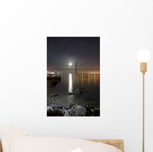 Harvest Moon Sets over Wall Decal