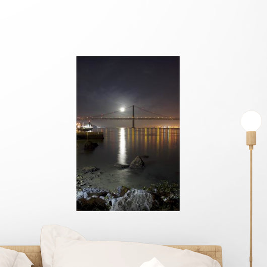 Harvest Moon Sets over Wall Decal