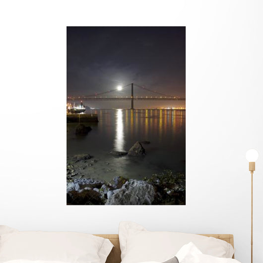 Harvest Moon Sets over Wall Decal