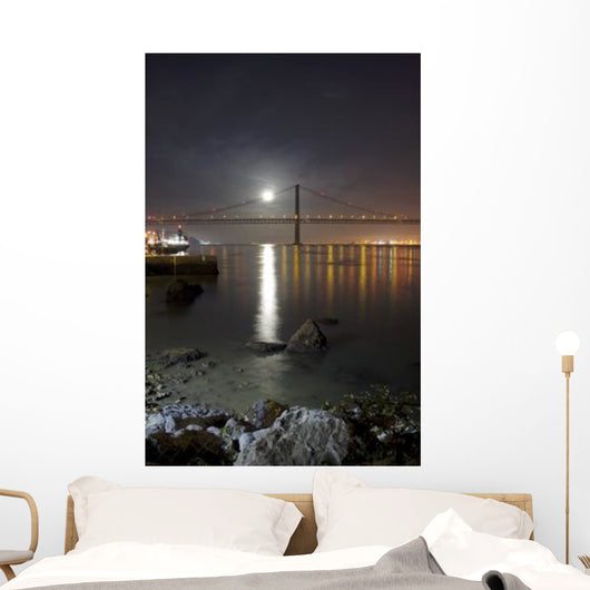 Harvest Moon Sets over Wall Decal