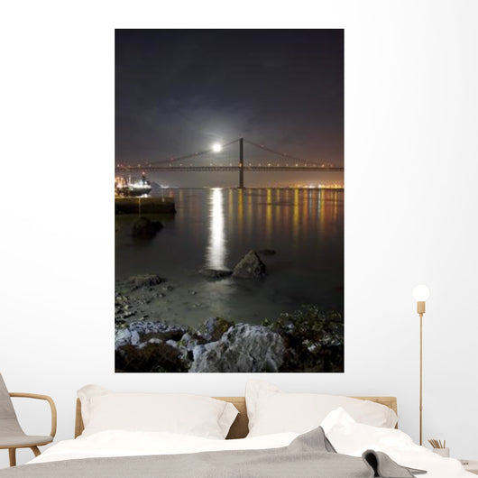 Harvest Moon Sets over Wall Decal