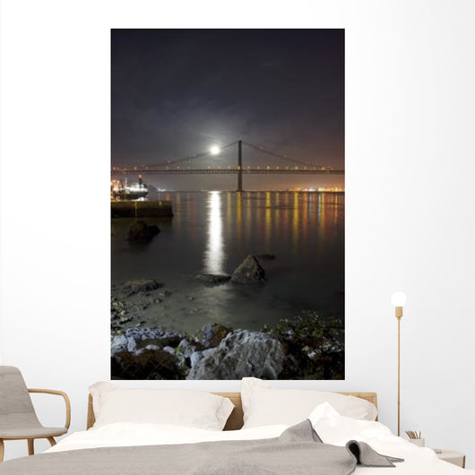 Harvest Moon Sets over Wall Decal