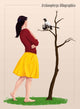 Size Archaeopteryx Perched Tree Wall Decal