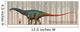 Brontosaurus Excelsus Size Comparison Wall Decal