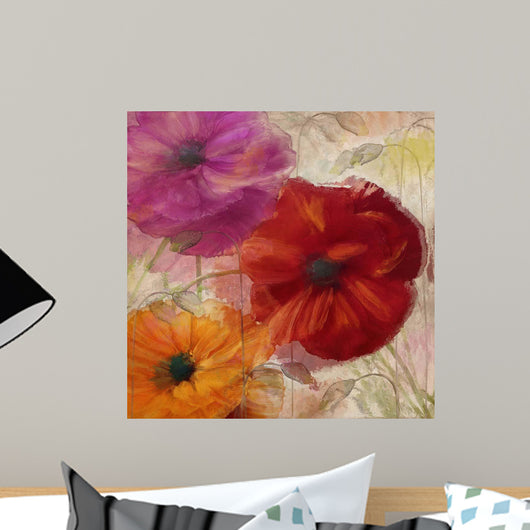 Penchant For Poppies I Wall Mural