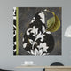 Black Decorative Filigree Pear Wall Mural