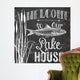 Lake House Sign Wall Mural