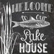 Lake House Sign Wall Mural