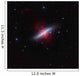 Messier 82 Starburst Galaxy Wall Decal
