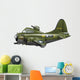Cartoon Illustration Boeing B-17 Wall Decal Design 1