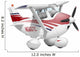 Illustration Cessna 182 Aeroplane Wall Decal