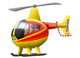 Cartoon Illustration Robinson R44 Wall Decal