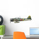 Illustration Mitsubishi A6m2 Zero Wall Decal Design 2