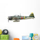 Illustration Mitsubishi A6m2 Zero Wall Decal Design 2