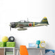 Illustration Mitsubishi A6m2 Zero Wall Decal Design 2