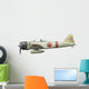 Illustration Mitsubishi A6m2 Zero Wall Decal Design 1