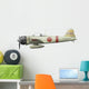 Illustration Mitsubishi A6m2 Zero Wall Decal Design 1