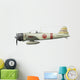 Illustration Mitsubishi A6m2 Zero Wall Decal Design 1