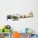 Illustration Mitsubishi A6m2 Zero Wall Decal Design 1