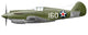 Illustration Curtis P-40 Warhawk Wall Decal