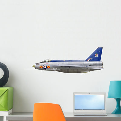 English Electric Lightning F2 Wall Decal shown on a wall