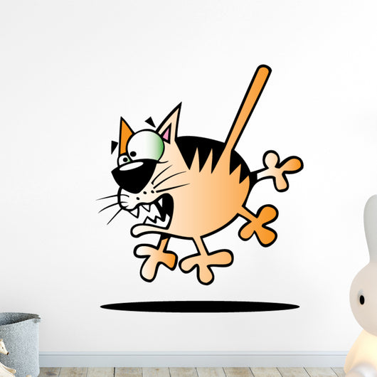 Cartoon Cat Wall Decal