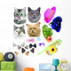 Cats Fashion Hats Wall Decal Stickers Wall Decal
