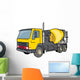 Yellow Cement Truck Wall Decal