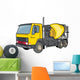 Yellow Cement Truck Wall Decal