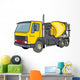 Yellow Cement Truck Wall Decal