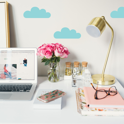 Cloudy Wallpaper Sticker Set