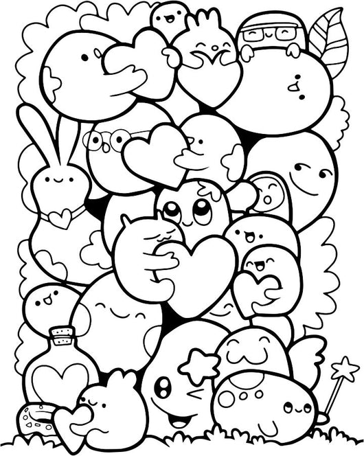 Funny Monster Coloring Page Decal