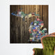 Michigan Counties License Plate Wall Mural