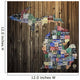 Michigan Counties License Plate Wall Mural